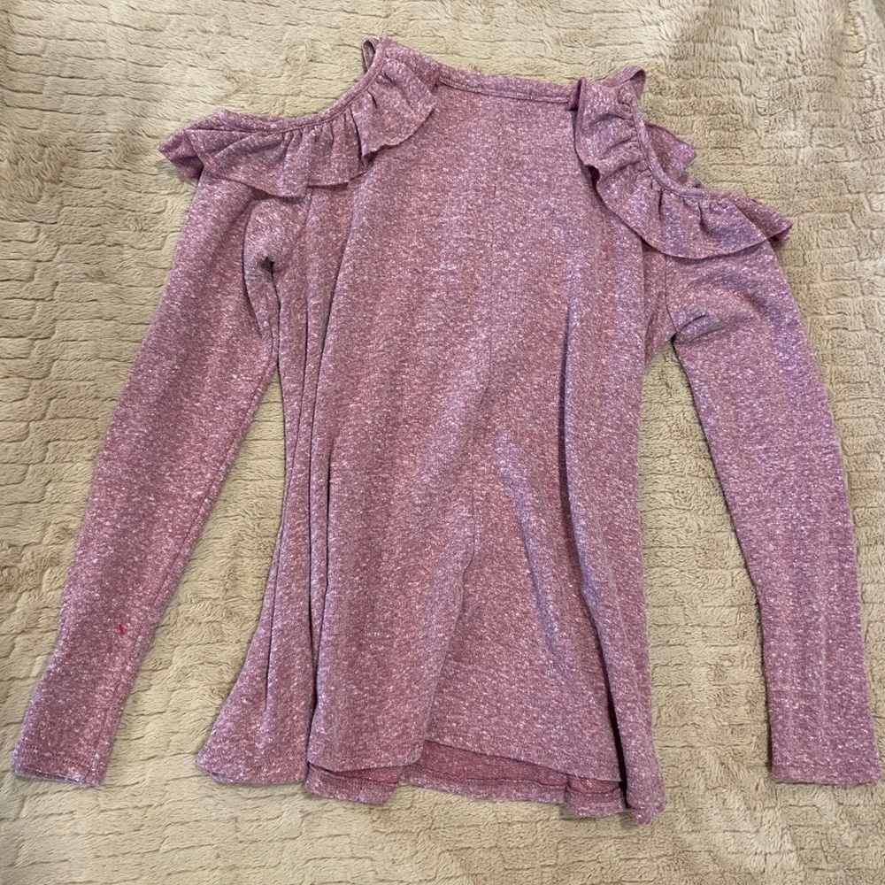 Long Sleeve Cold Shoulder Sweater